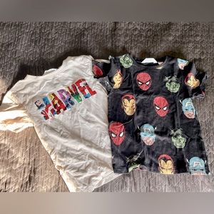 Boys Marvel t-shirts (2 pack). Size 7-8 from H&M.